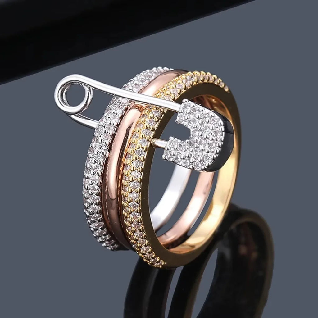 Bagues en or pour femmes non ternissent, bagues de pouce en zircone cubique plaquées or 14 carats, ensemble de bagues pour femmes, bijoux