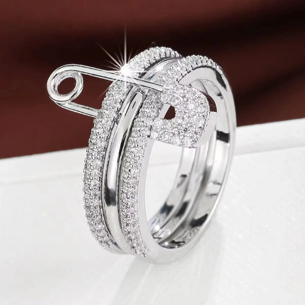 Bagues en or pour femmes non ternissent, bagues de pouce en zircone cubique plaquées or 14 carats, ensemble de bagues pour femmes, bijoux
