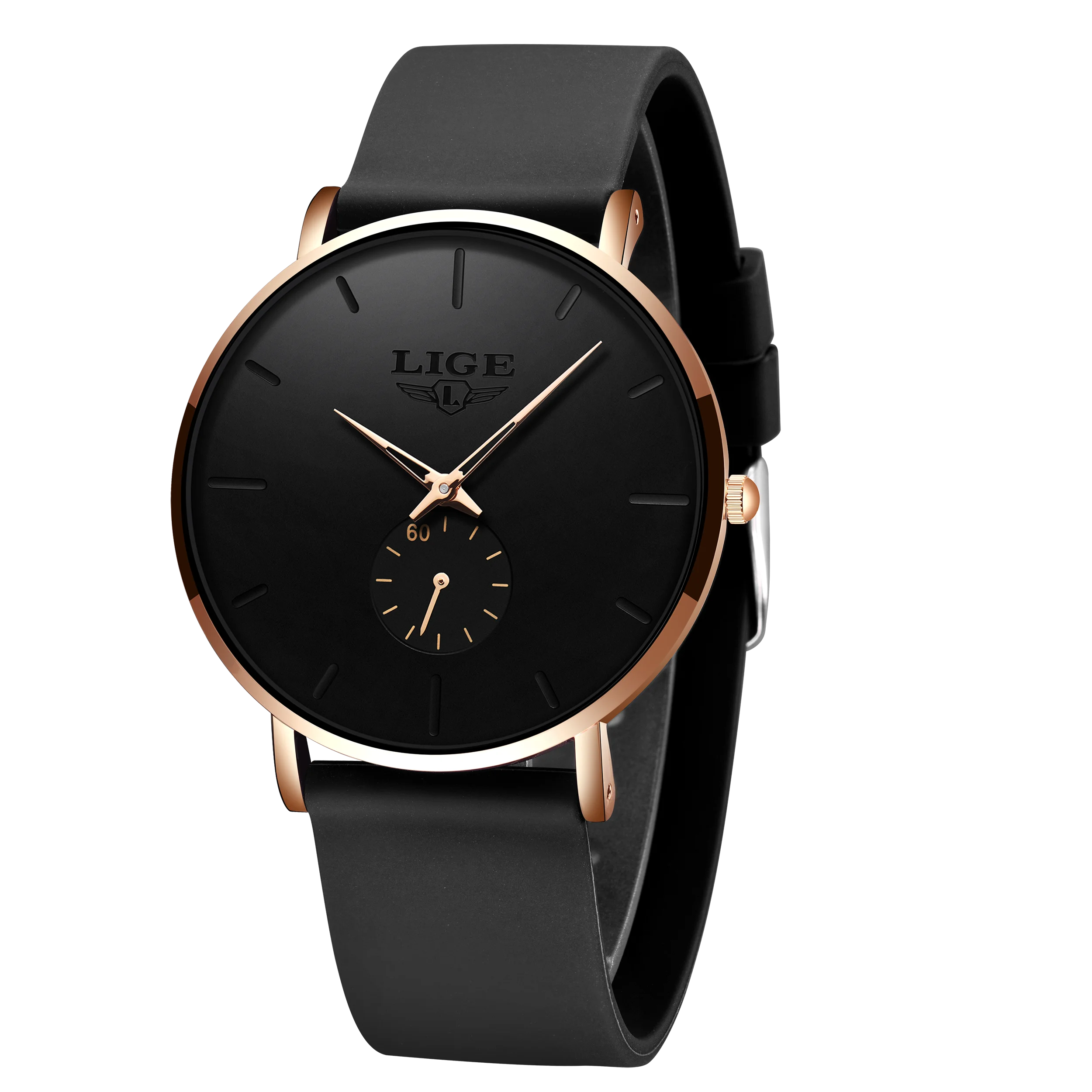 LIGE – montre de Sport pour hommes, nouvelle mode, Top marque de luxe, étanche, Simple et Ultra-mince, horloge à Quartz, boîte