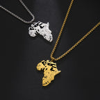 My Shape Colliers de la présidence de la Pmot de la carte de l'Afrique pour hommes et femmes, drapeaux de pays africains, boîte à bijoux en acier inoxydable, cadeau masculin