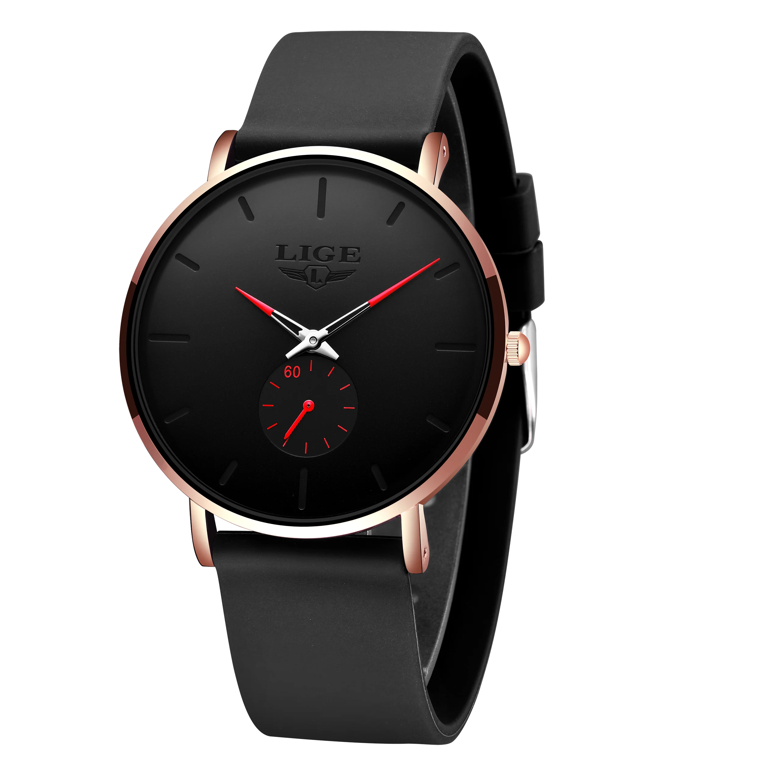 LIGE – montre de Sport pour hommes, nouvelle mode, Top marque de luxe, étanche, Simple et Ultra-mince, horloge à Quartz, boîte