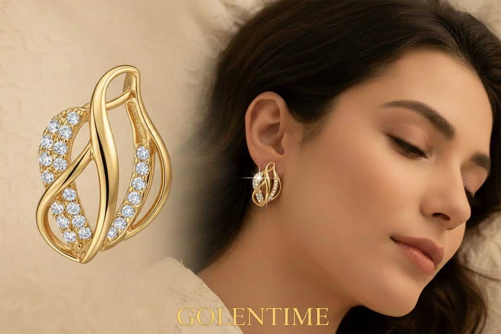 Huitan – boucles d'oreilles créoles en forme de feuille chaude pour femmes, accessoires fantaisie à la mode, pour usage quotidien, fête de mariage, mariée élégante, bijoux modernes