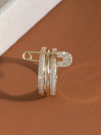 Bagues en or pour femmes non ternissent, bagues de pouce en zircone cubique plaquées or 14 carats, ensemble de bagues pour femmes, bijoux