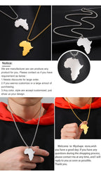 My Shape Colliers de la présidence de la Pmot de la carte de l'Afrique pour hommes et femmes, drapeaux de pays africains, boîte à bijoux en acier inoxydable, cadeau masculin
