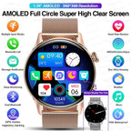 2026 New Smartwatch Women AMOLED HD Screen Always On Display Bluetooth Call IP68 Waterproof GPS Smart Men Watch For Android ios