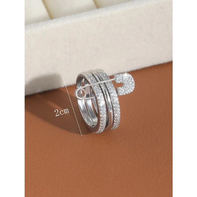 Bagues en or pour femmes non ternissent, bagues de pouce en zircone cubique plaquées or 14 carats, ensemble de bagues pour femmes, bijoux