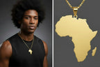 My Shape Colliers de la présidence de la Pmot de la carte de l'Afrique pour hommes et femmes, drapeaux de pays africains, boîte à bijoux en acier inoxydable, cadeau masculin