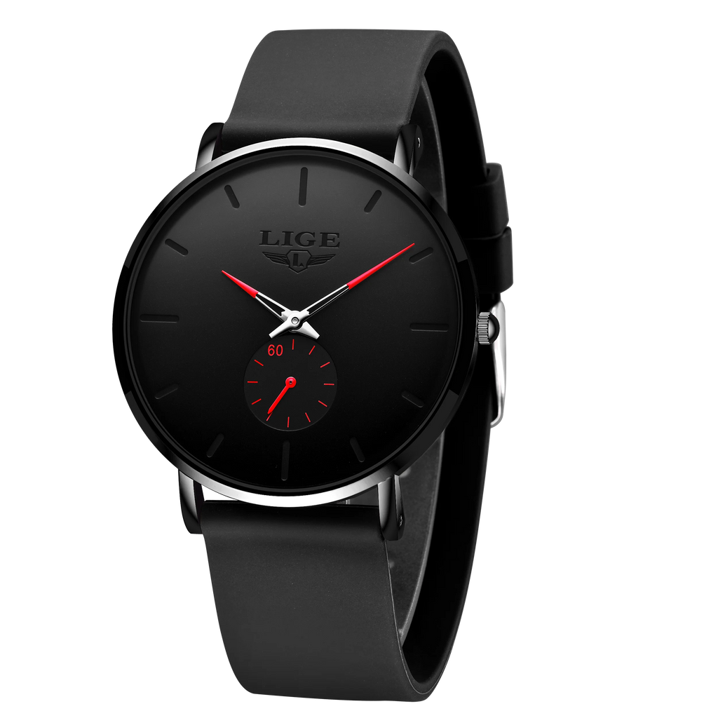 GOLENTIME Montre Homme LIGE Sport Quartz Ultra-Mince — Étanche Luxe Moderne