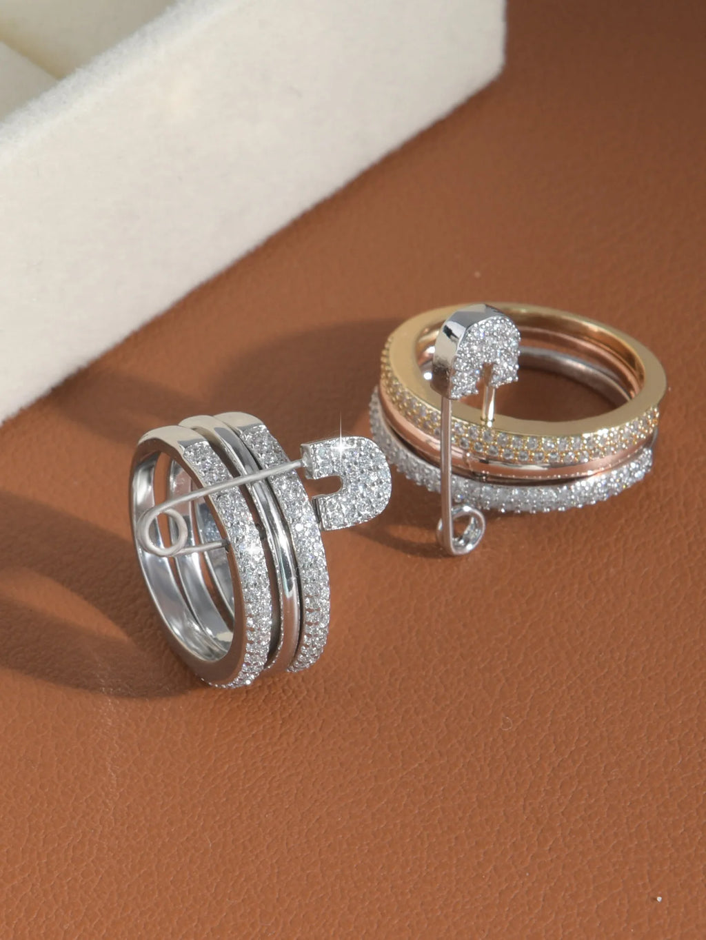 Bagues en or pour femmes non ternissent, bagues de pouce en zircone cubique plaquées or 14 carats, ensemble de bagues pour femmes, bijoux