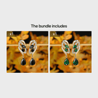 Romantic Flower Dangle Earrings Women Birthstone Party Earrings Jewelry Gifts