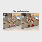 Romantic Flower Dangle Earrings Women Birthstone Party Earrings Jewelry Gifts